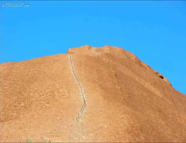 Uluru steps to the top